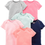 Thumbnail: Simple Joys by Carter'S Baby Girls' Short-Sleeve Bodysuit, Pack of 6