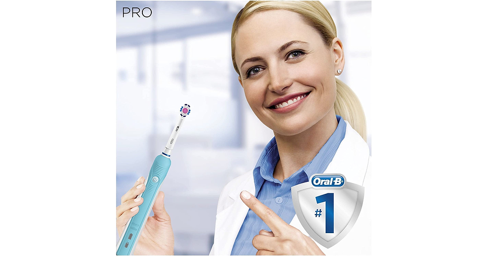 Thumbnail: Oral-B 1 Pro Electric Toothbrush with Pressure Sensor, 1 Handle, 1 Toothbrush He