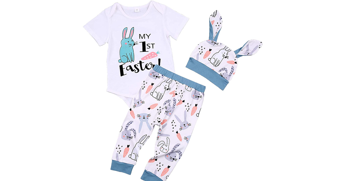 Geagodelia Infatnt Newborn Baby Boy Girl My 1St First Easter Clothes Set Outfit