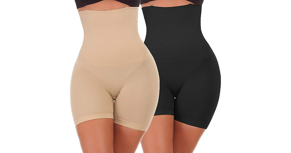 Thumbnail: NINGMI Women High-Waisted Tummy Control Bodyshaper Butt Lifter Boyshorts Control