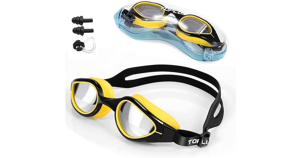 Thumbnail: TOPLUS Swimming Goggles, No Leaking anti Fog UV Protection Swim Goggles Soft Sil