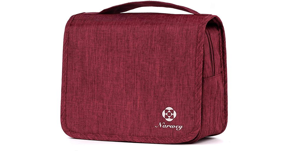 Thumbnail: Travel Hanging Toiletry Wash Bag Makeup Cosmetic Organizer for Women Girls Kids 