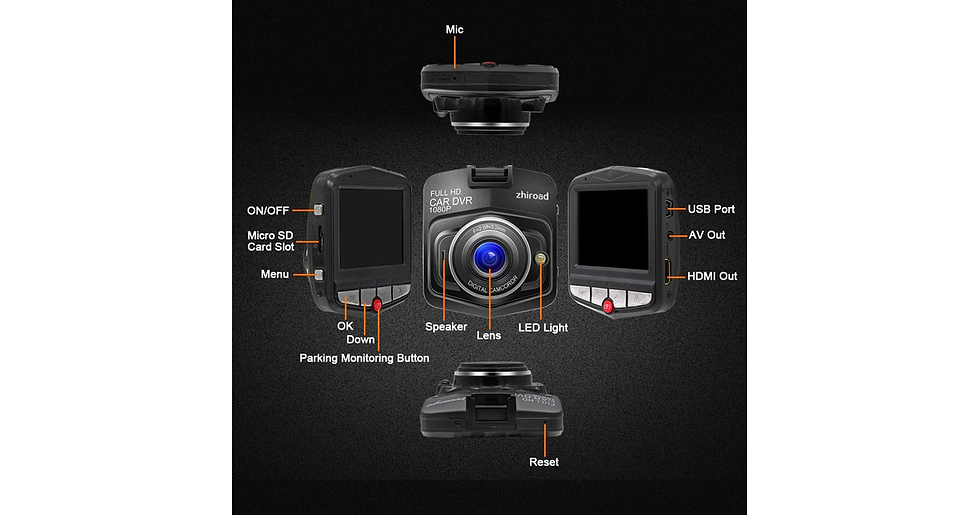 Thumbnail: Upgraded Dash Cam Car Camera 1080P FHD Car DVR Dashboard Camera Video Recorder w