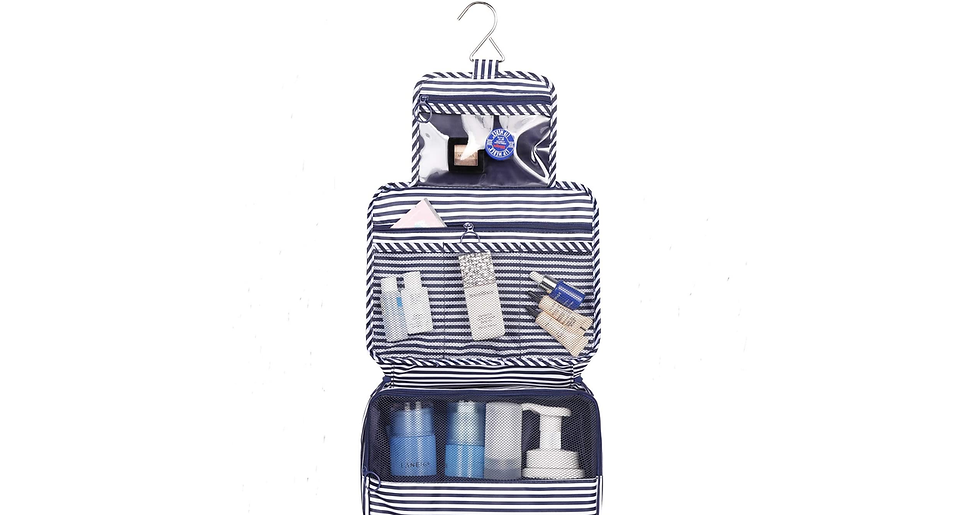 Thumbnail: Travel Hanging Toiletry Wash Bag Makeup Cosmetic Organizer for Women Girls Kids 