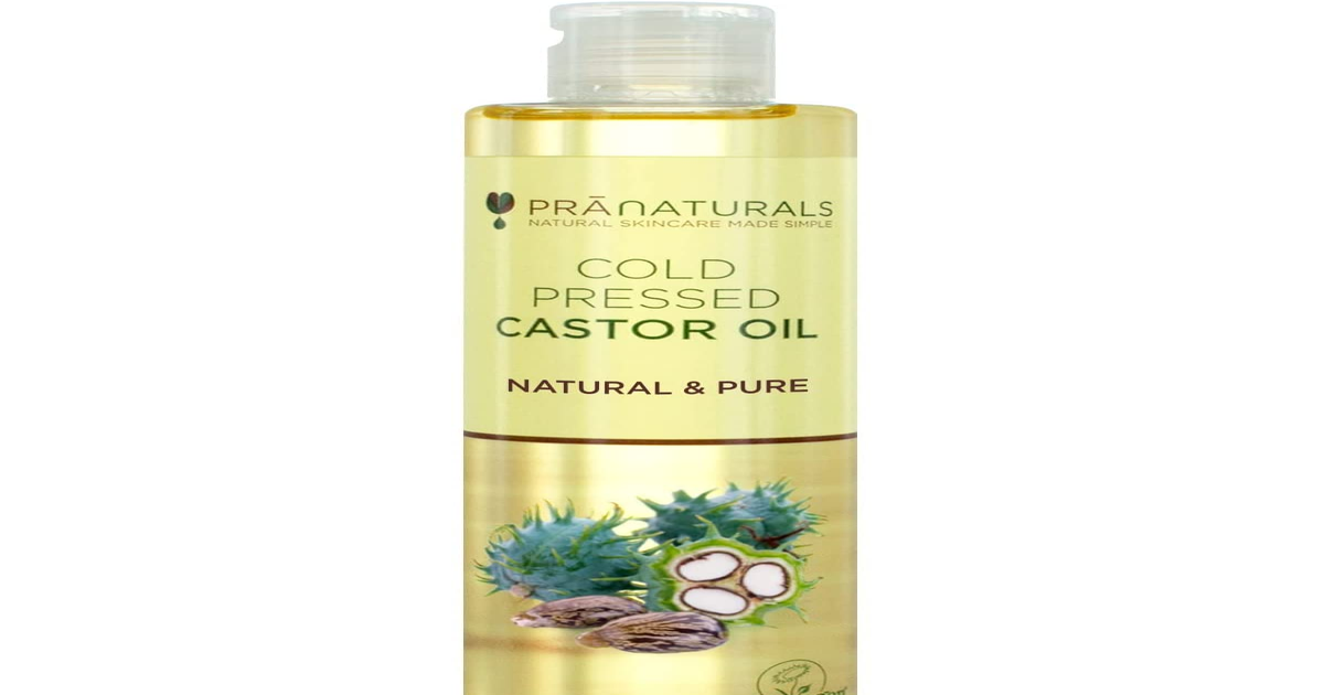 Pranaturals Cold Pressed Castor Oil 250Ml - 100% Natural, Vegan & Pure, for Hair