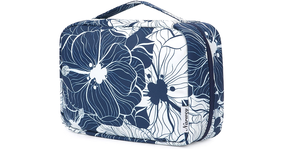 Thumbnail: Travel Hanging Toiletry Wash Bag Makeup Cosmetic Organizer for Women Girls Kids 