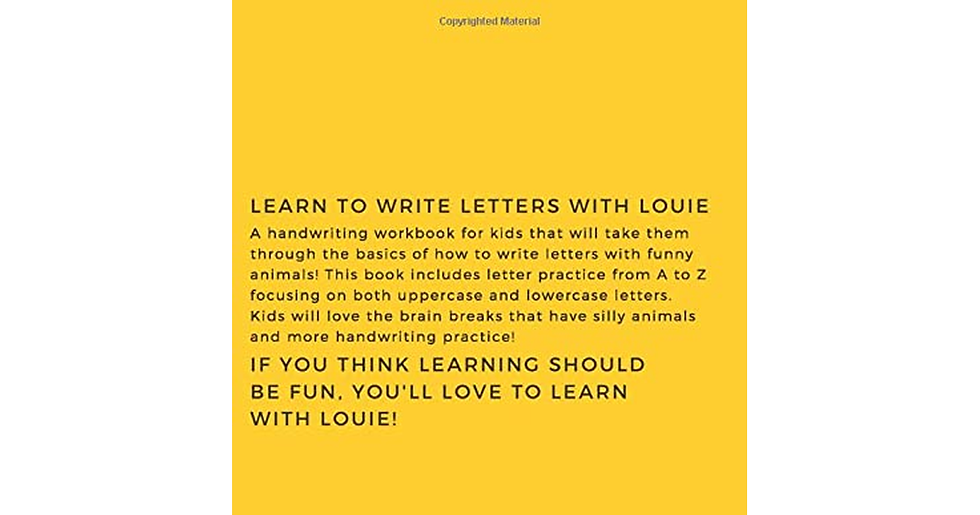 Thumbnail: Learn to Write Letters with Louie . .