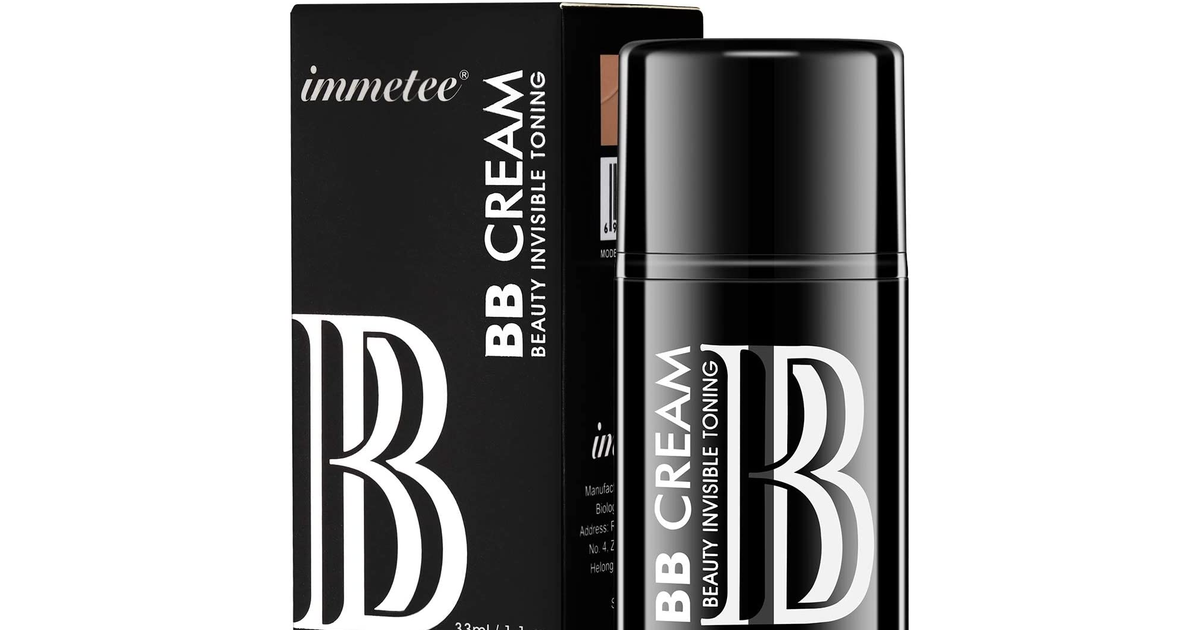 Immetee BB Cream for Men, Tinted Moisturizer for Face, Waterproof Concealer for