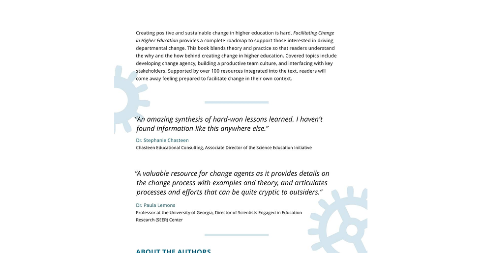 Thumbnail: Facilitating Change in Higher Education: the Departmental Action Team Model Amz