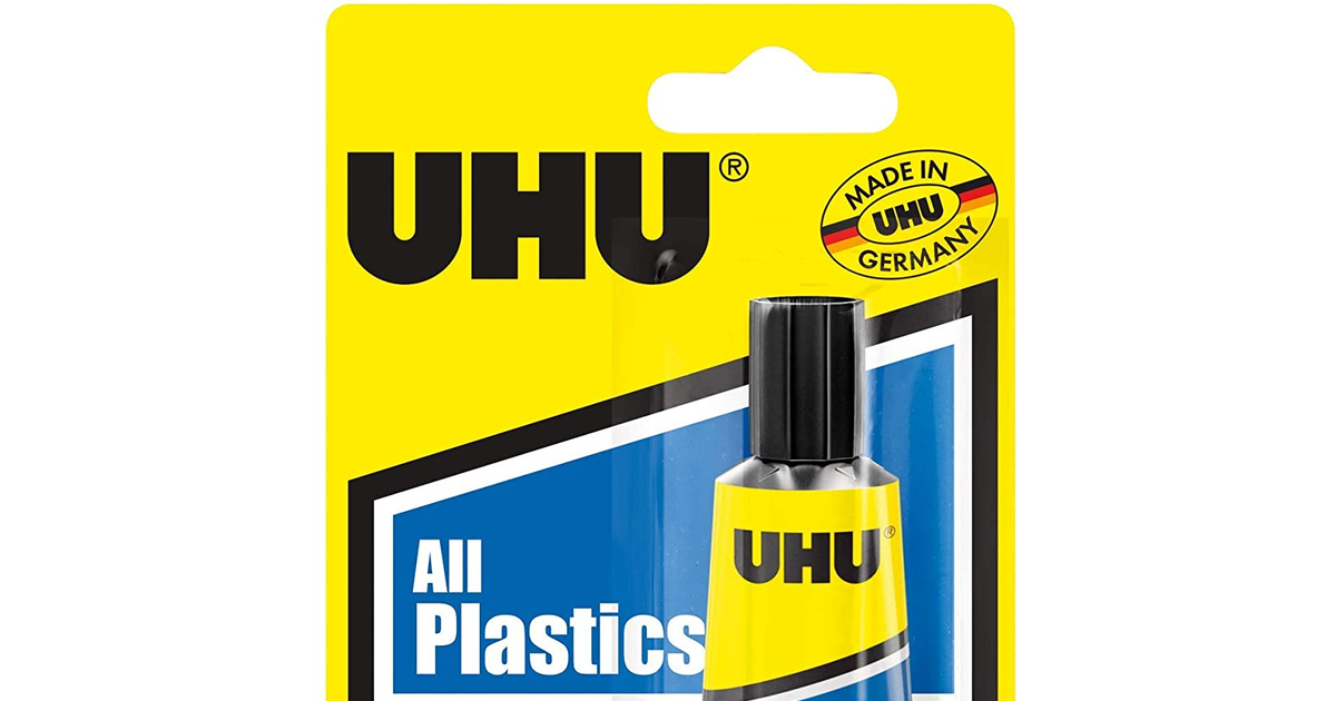 UHU 3-63166, Blister, Powerful Universal Adhesive for Plastics, 33Ml, Transparen