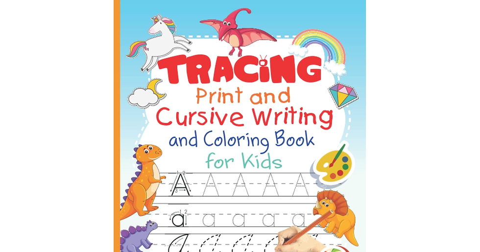 Thumbnail: Tracing Print and Cursive Writing and Coloring Book for Kids: Learn to Write in