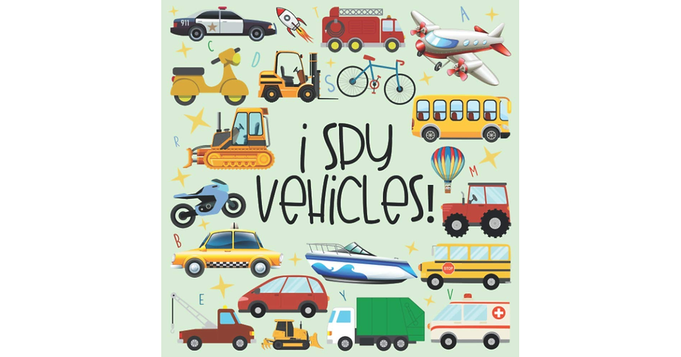 I Spy Vehicles: I Spy Puzzle Book for 2-5 Year Old. Cars, Trucks and More | a Fu