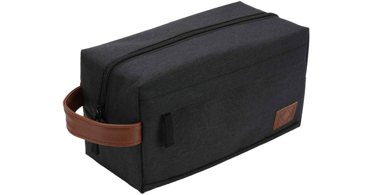 KK Water - Resistant Hanging Toiletry Travel Bag – Spacious Black Gym, Shaving,