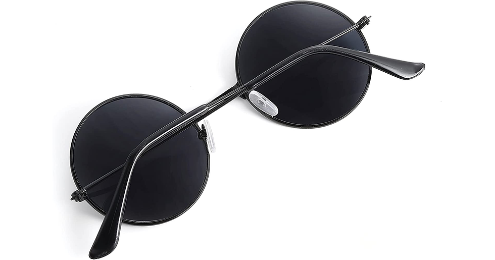 Thumbnail: John Lennon Style Flat Lens round Retro Classic Sunglasses Vintage Unisex Steamp