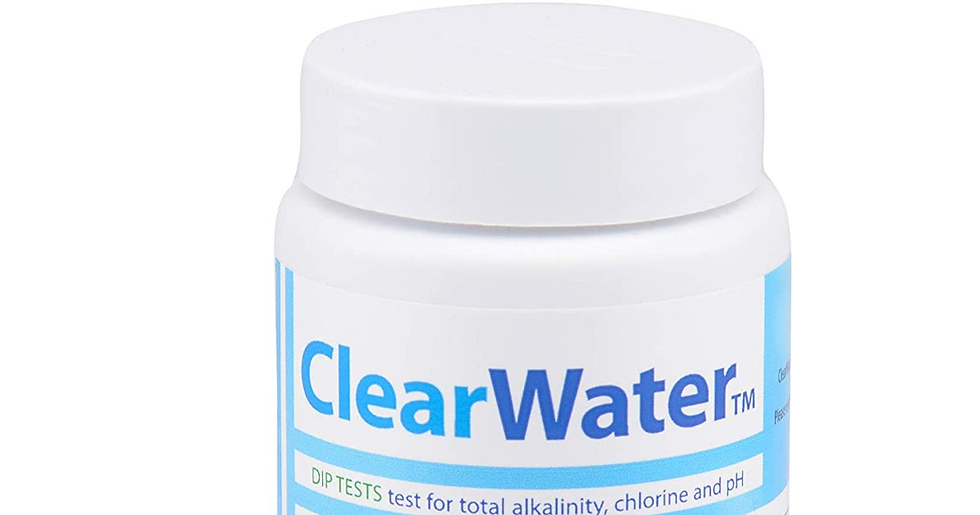 Thumbnail: Clearwater Hot Tub, Pool and Spa Test Strips X 25 - 3 in 1 - Measures Chlorine, 