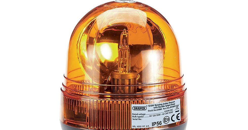 Thumbnail: Draper 63877 12 V Magnetic Base Rotating Beacon