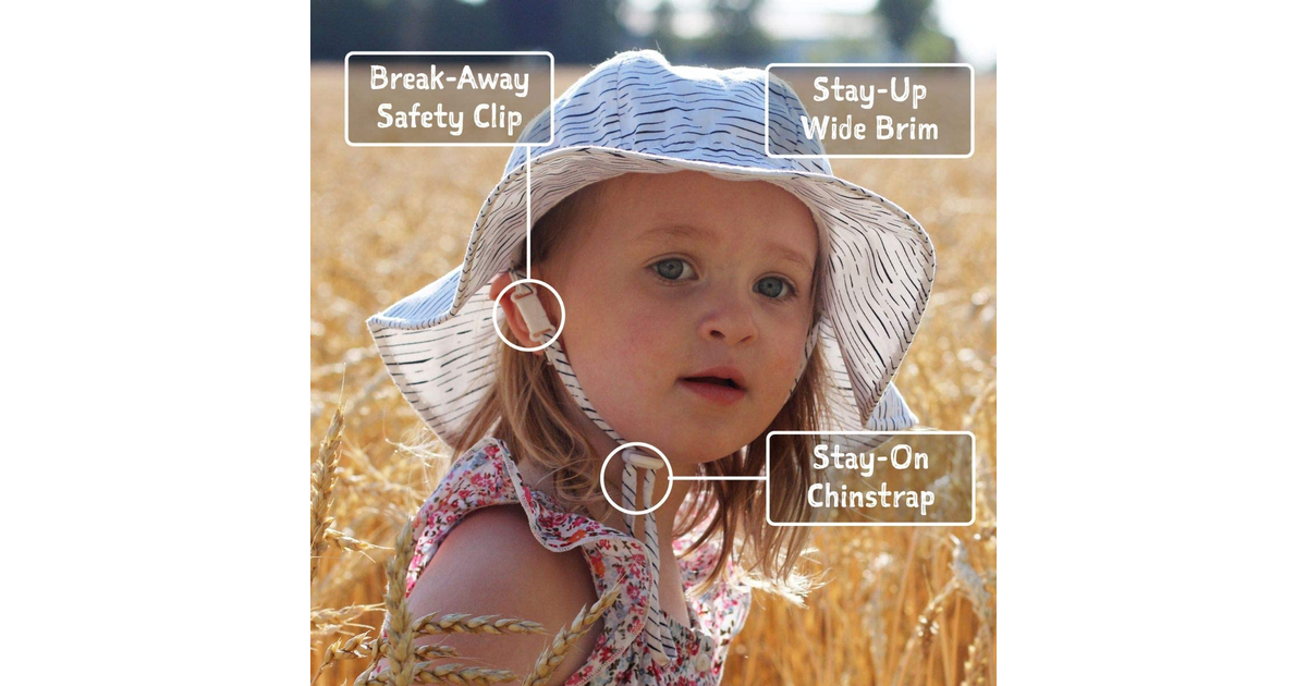 JAN & JUL Gro-With-Me Adjustable Baby Toddler Sun-Hat for Girls or Boys, UPF 50+