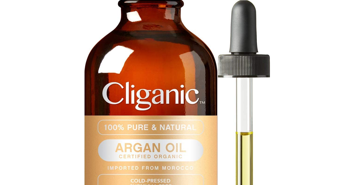 Cliganic USDA Organic Argan Oil, 100% Pure | Moroccan Argan Oil for Hair, Face &