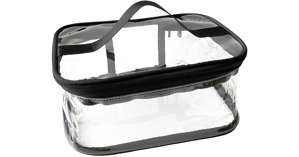 Thumbnail: FIYUK Toiletry Bag Makeup Cosmetic Clear Bag Portable Waterproof Transparent Tra