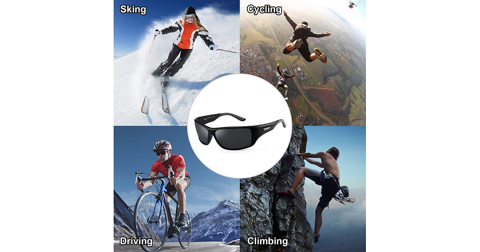 Thumbnail: FUMKEN Polarised Sports Sunglasses for Men Women Driving Cycling Climbing Anti-G