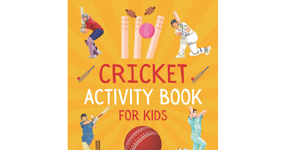 Cricket Activity Book for Kids