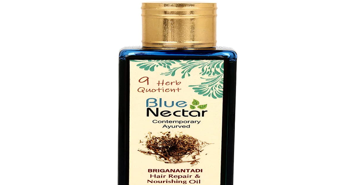 Blue Nectar Strong Hair, Healthy Scalp Oil. Rosemary Oil for Hair Growth with Co