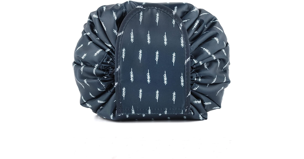 Thumbnail: Portable Lazy Drawstring Makeup Bag Travel Cosmetic Pouch Toiletry Organizer Wat