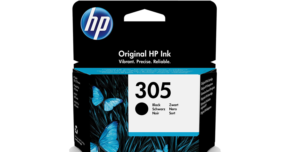 HP 3YM61AE 305 Original Ink Cartridge, Black, (Pack of 1)