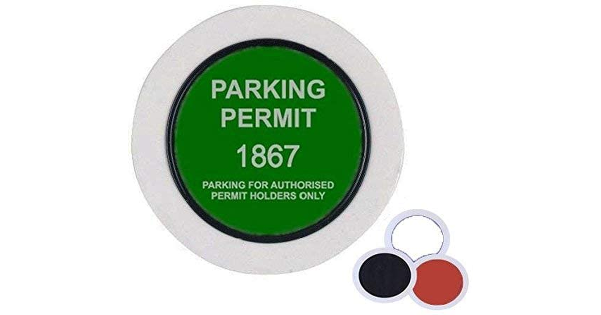 2 X Universal Car Parking Permit Holder/Road Tax Disc Holder - Easy Fit & Remova