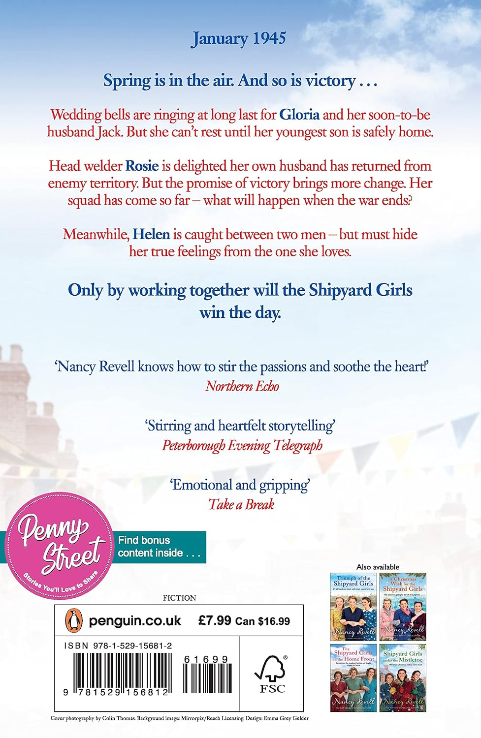 Three Cheers for the Shipyard Girls: the Shipyard Girls Series Book 12 New