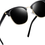 Thumbnail: Joopin Semi-Rimless Polarised Sunglasses Man - UV400 Protection Retro Half Frame