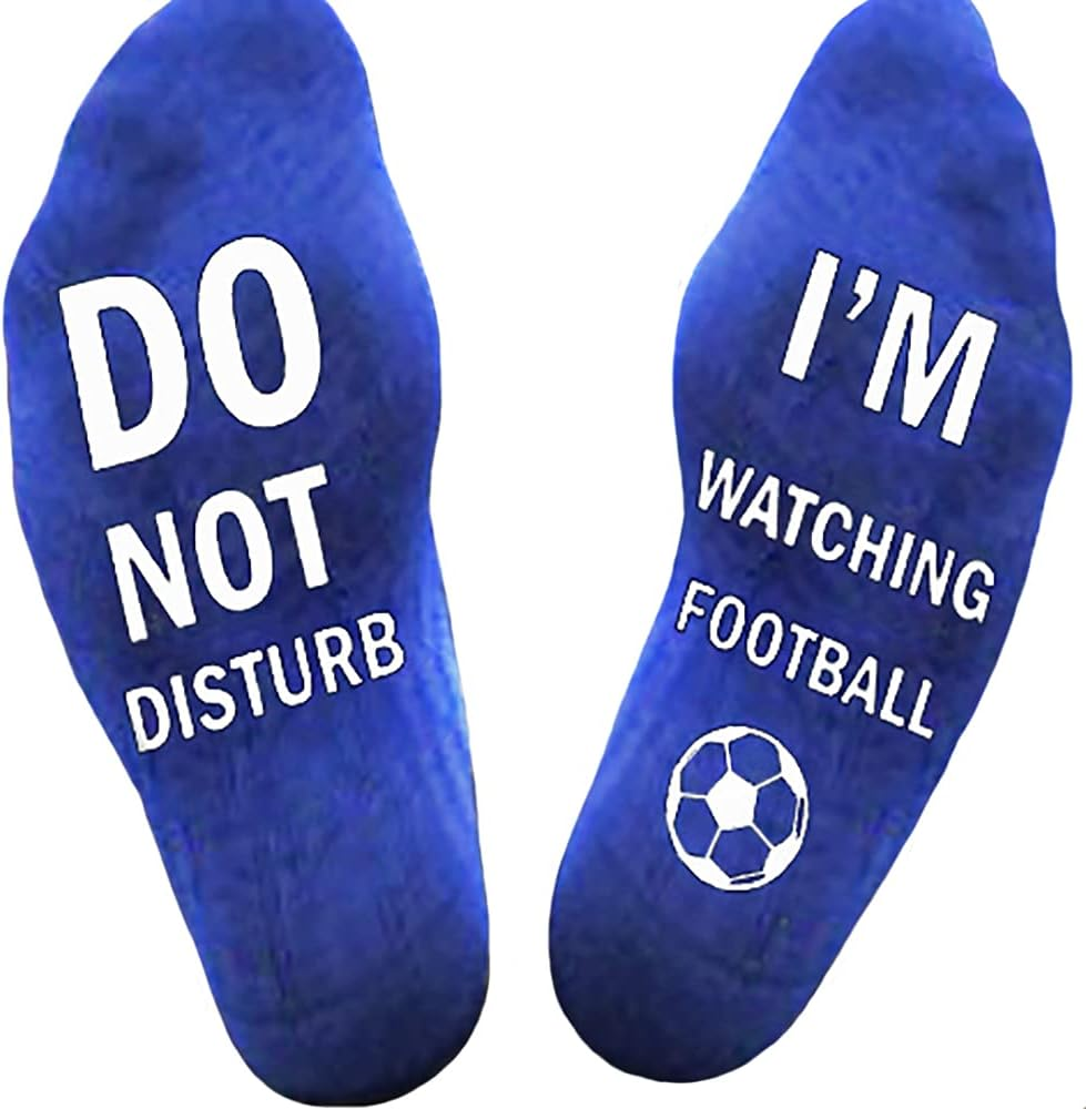 Thumbnail: 'Do Not Disturb I'M Watching Football or Rugby' Socks Novelty Funny Socks for Me