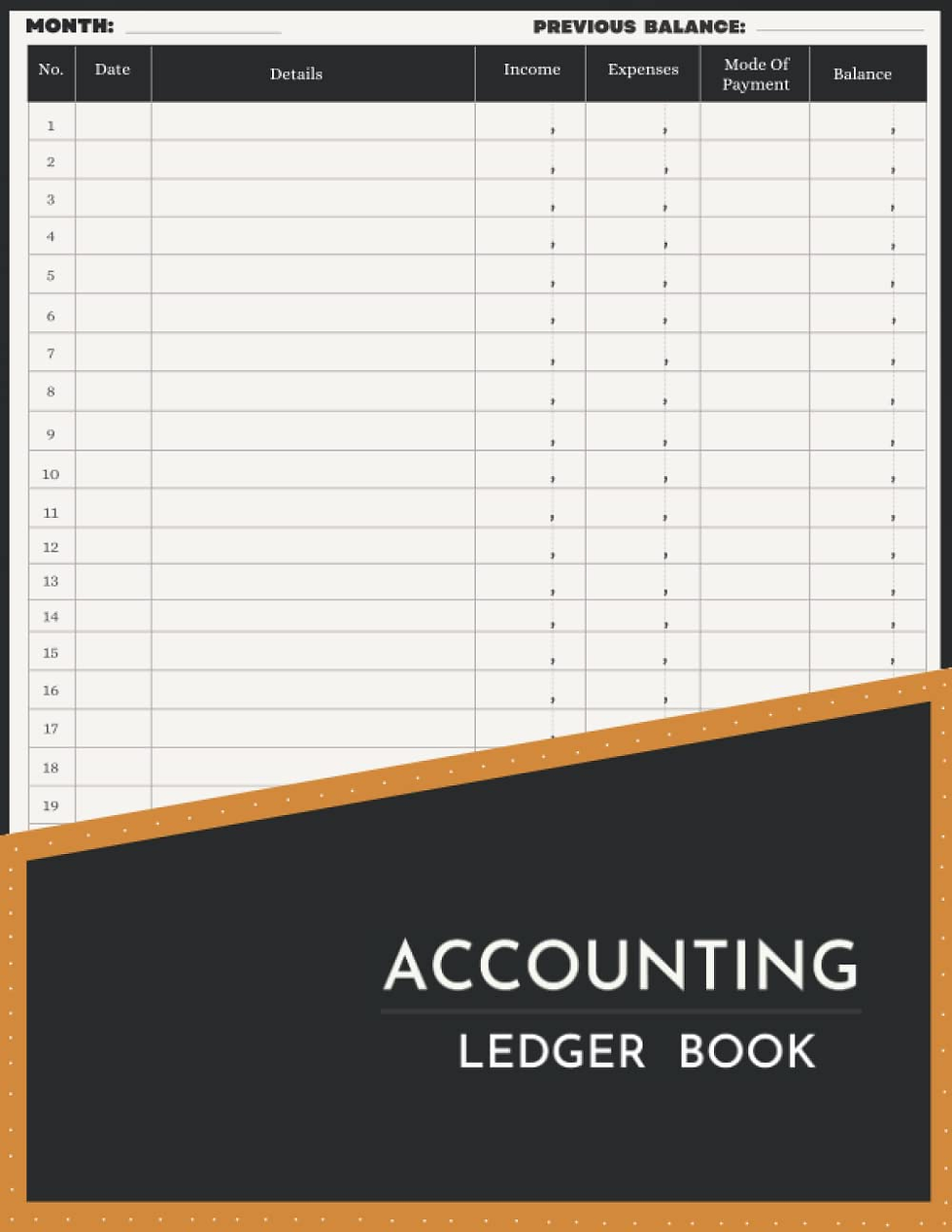 Thumbnail: Accounting Ledger Book: Accounts Book Self Employed| Simple Bookkeeping Accounts