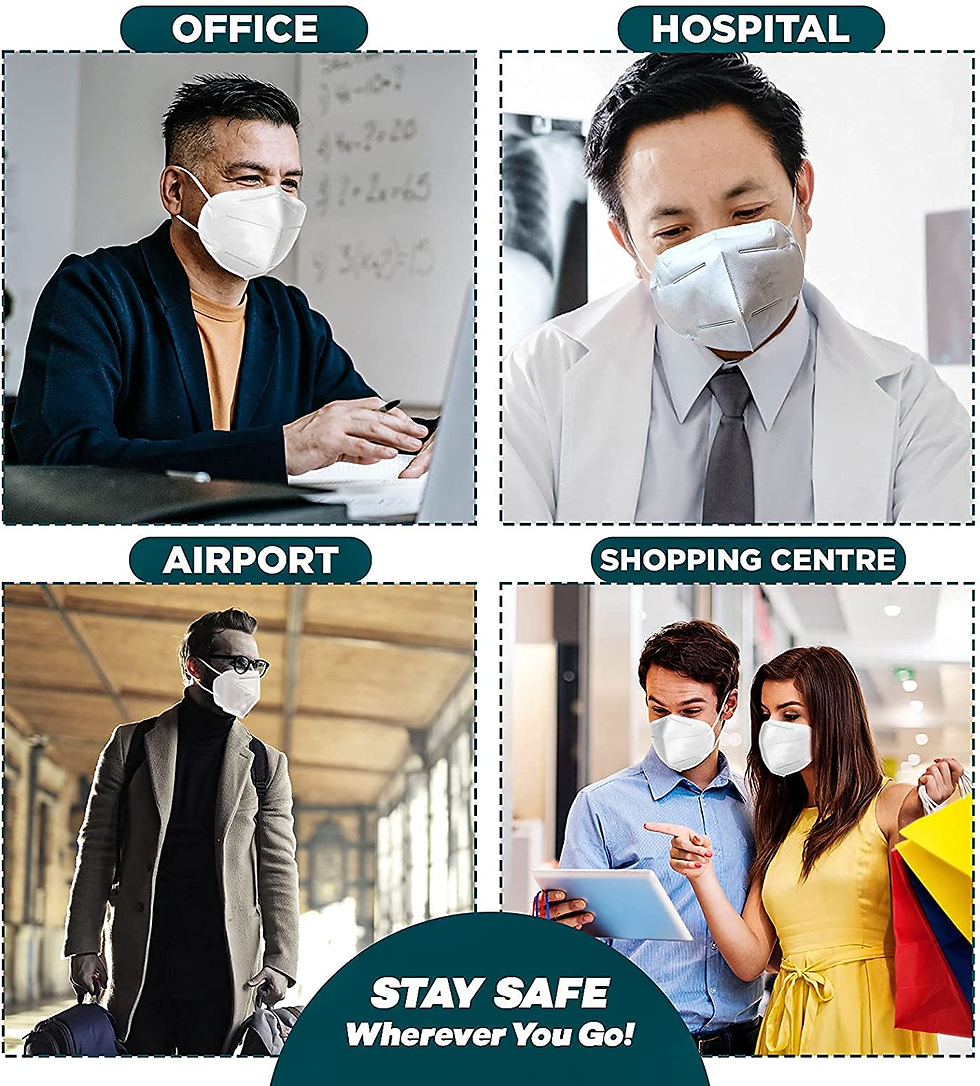 Thumbnail: FFP3 Masks Pack of 10 with >99% Filtration Efficiency - Disposable Face Mask UK 