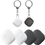 Thumbnail: Nutale Key Finder, 4-Pack White Bluetooth Tracker Item Locator with Key Chain fo