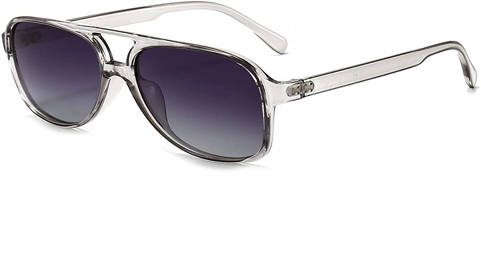 Thumbnail: Long Keeper Retro Polarised Sunglasses for Women Men Oversize Vintage 70S Pilot 