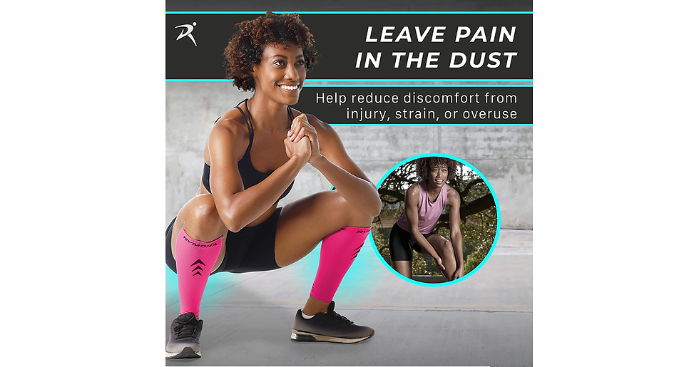 Thumbnail: Rymora Calf Compression Sleeves (Ideal for Shin Splints, Running, Sports for Men