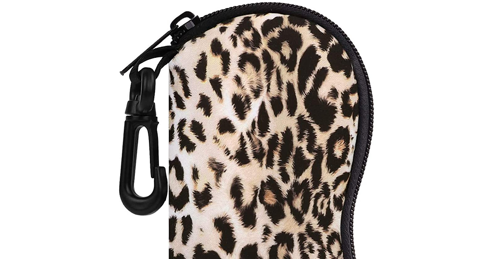 Thumbnail: Moko Eyeglasses Case, Soft Zippered Neoprene Sunglasses Pouch Protective Eyewear
