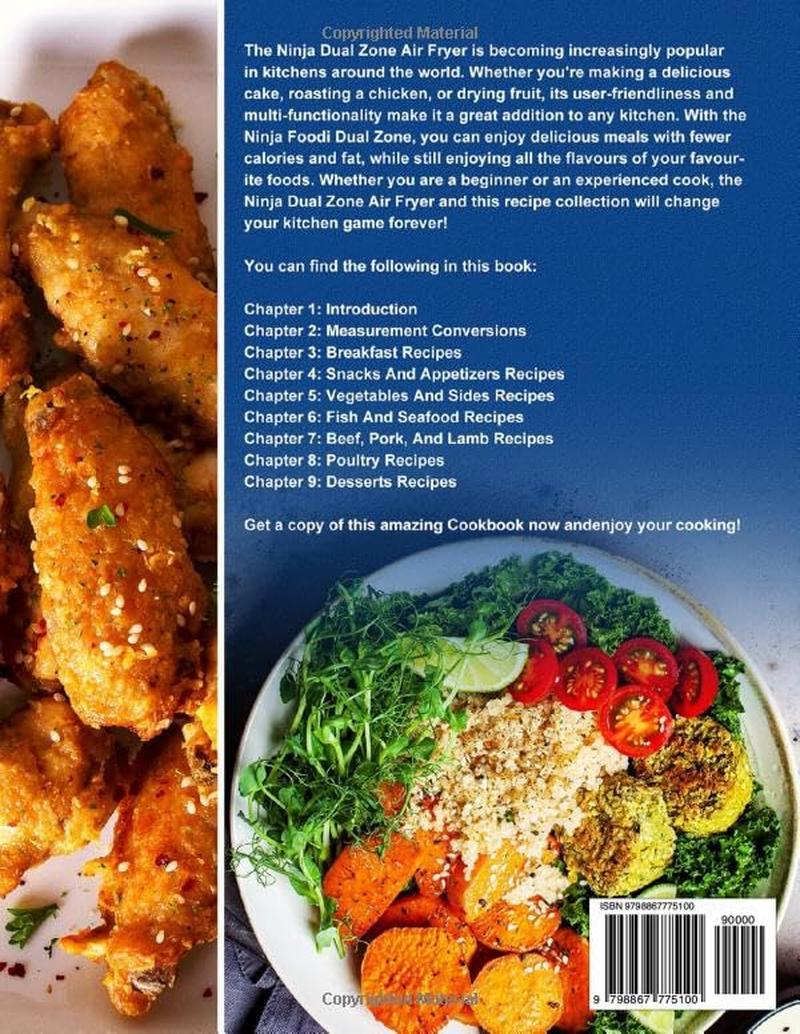 The Ultimate Ninja Dual Zone Air Fryer Cookbook: 999 Days of Super-Easy, Healthy