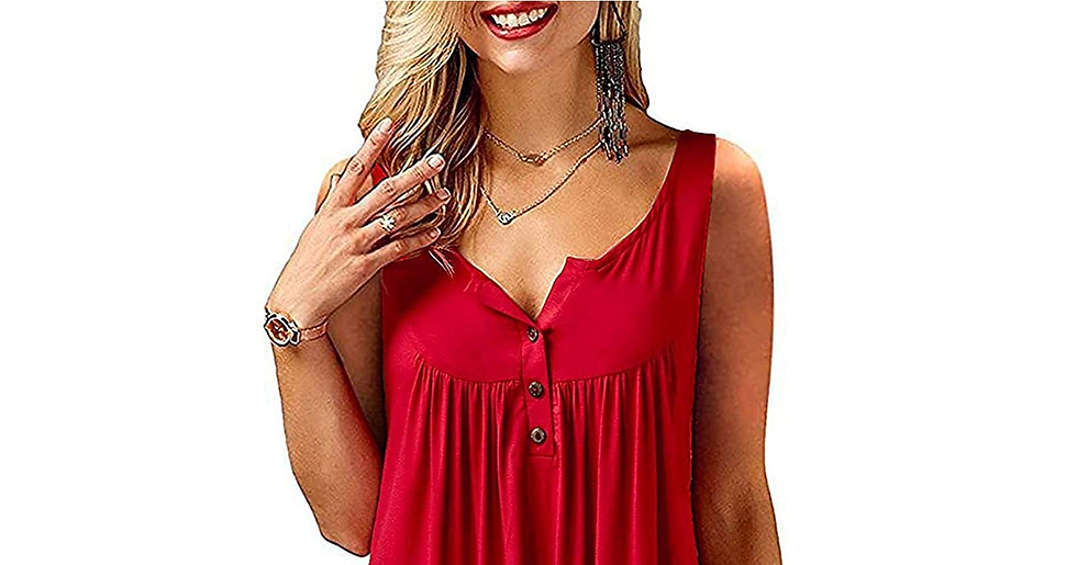 Thumbnail: Florboom Womens Casual Long/Short Sleeve Tops Loose Pleated Tunic Shirts