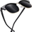 Thumbnail: Joopin Semi-Rimless Polarised Sunglasses Man - UV400 Protection Retro Half Frame