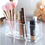 Thumbnail: Makeup Brush Holder Organizer, 3 Slot Acrylic Makeup Brush Organiser, Eyeliners 