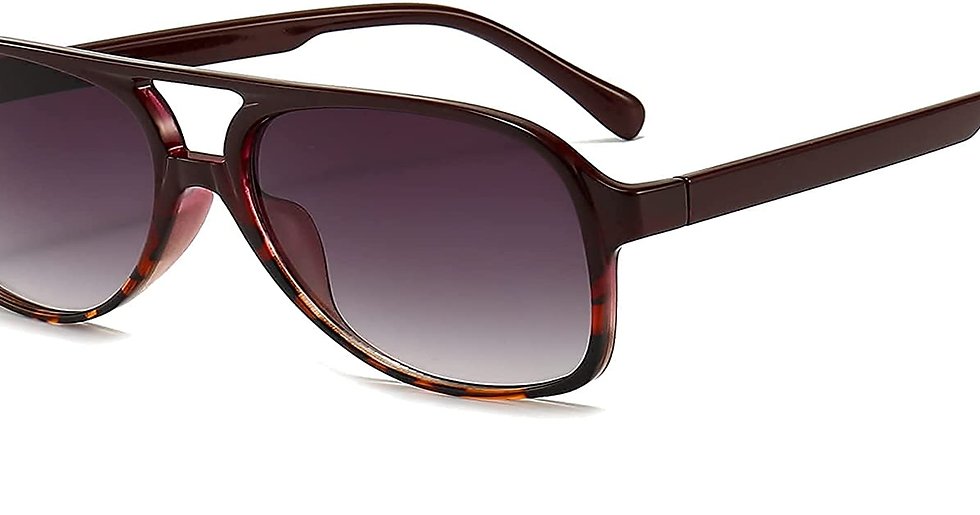 Thumbnail: Long Keeper Retro Polarised Sunglasses for Women Men Oversize Vintage 70S Pilot 