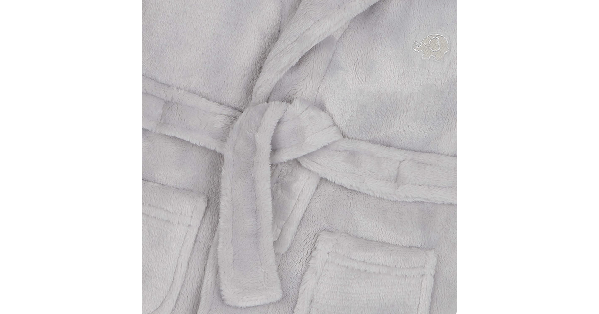 Baby Boys & Girls Unisex Dressing Gown (Ages 6-24 Months) Soft Plush Flannel Fle