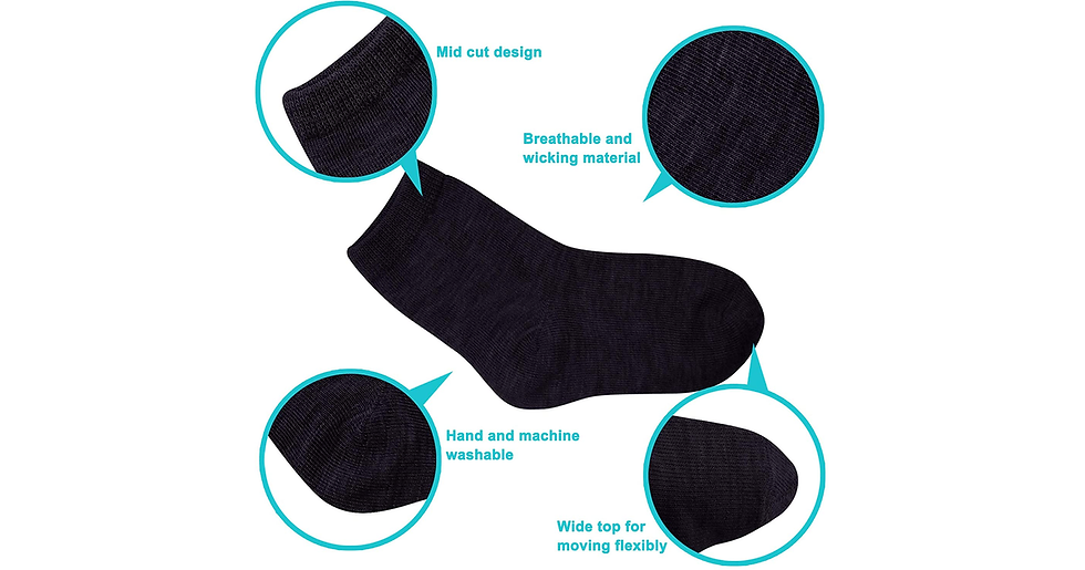 Thumbnail: Duufin 18 Pairs Toddler Socks Kids Mid Cut Half Cushion Socks Breathable Unisex 