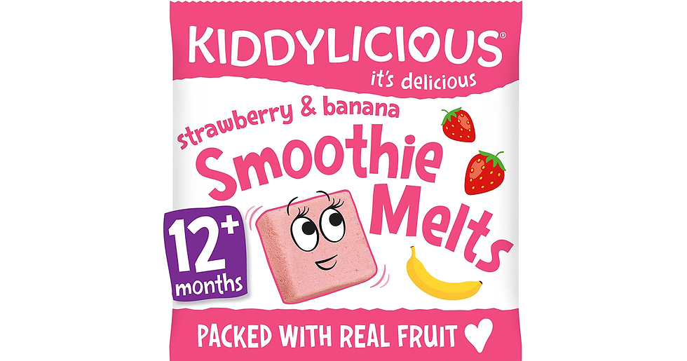 Thumbnail: Kiddylicious Strawberry and Banana Smoothie Melts, 16 X 6G