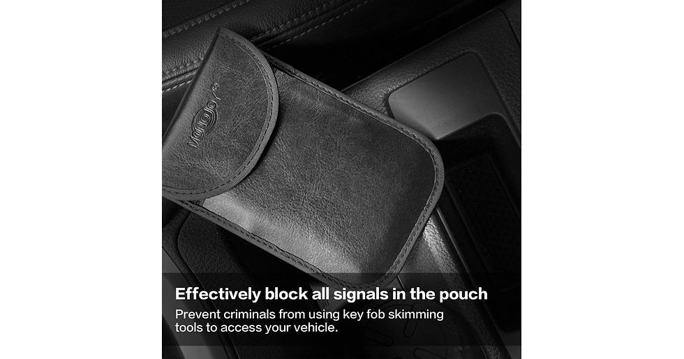 Thumbnail: Faraday Pouch for Car Keys, 2 Pack Faraday Pouch, Car Key Signal Blocker Pouch w