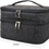 Thumbnail: MKPCW Makeup Bag Double-Layer Cosmetic Bag with Brush Bag and Divider (Black)