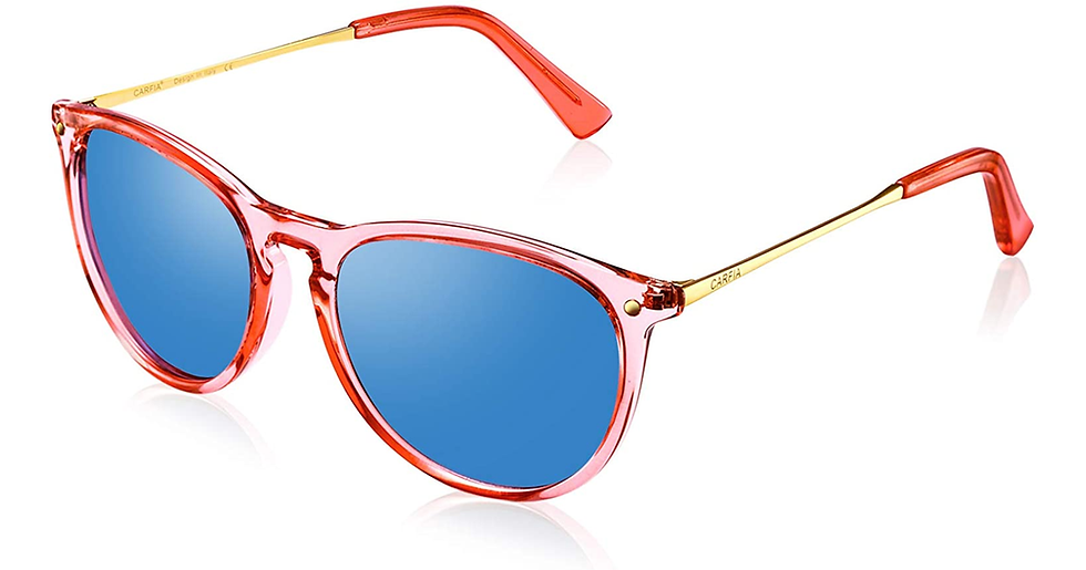 Thumbnail: Carfia Vintage Polarised Mens Womens Sunglasses UV400 Protection for Driving Tra