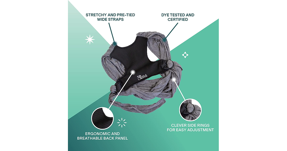 Thumbnail: Koala Babycare Baby Sling Easy to Wear - Certified Ergonomic Support - Multi-Pur